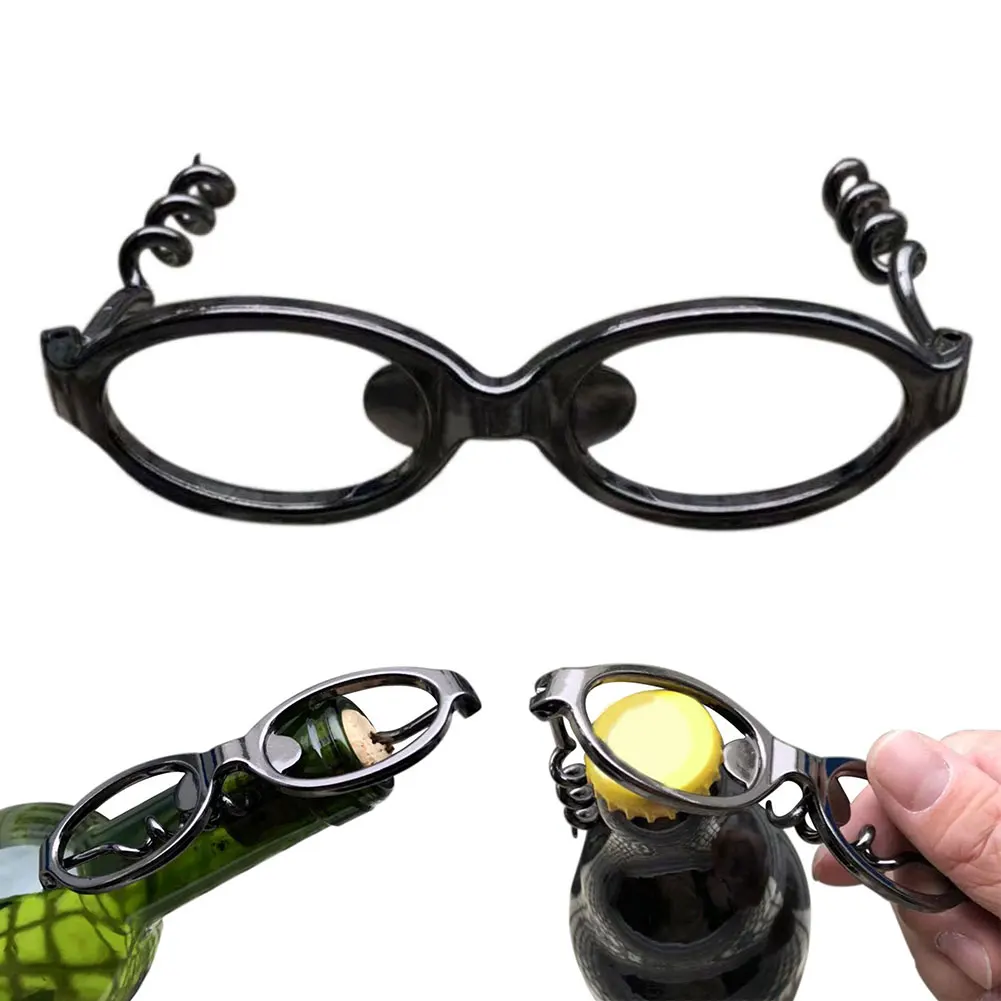 Многофункциональный орнамент кухня цинковый сплав ручной вечерние форма очков портативный вино пиво домашний бар инструмент бутылка из серии «сделай сам» открывалка
