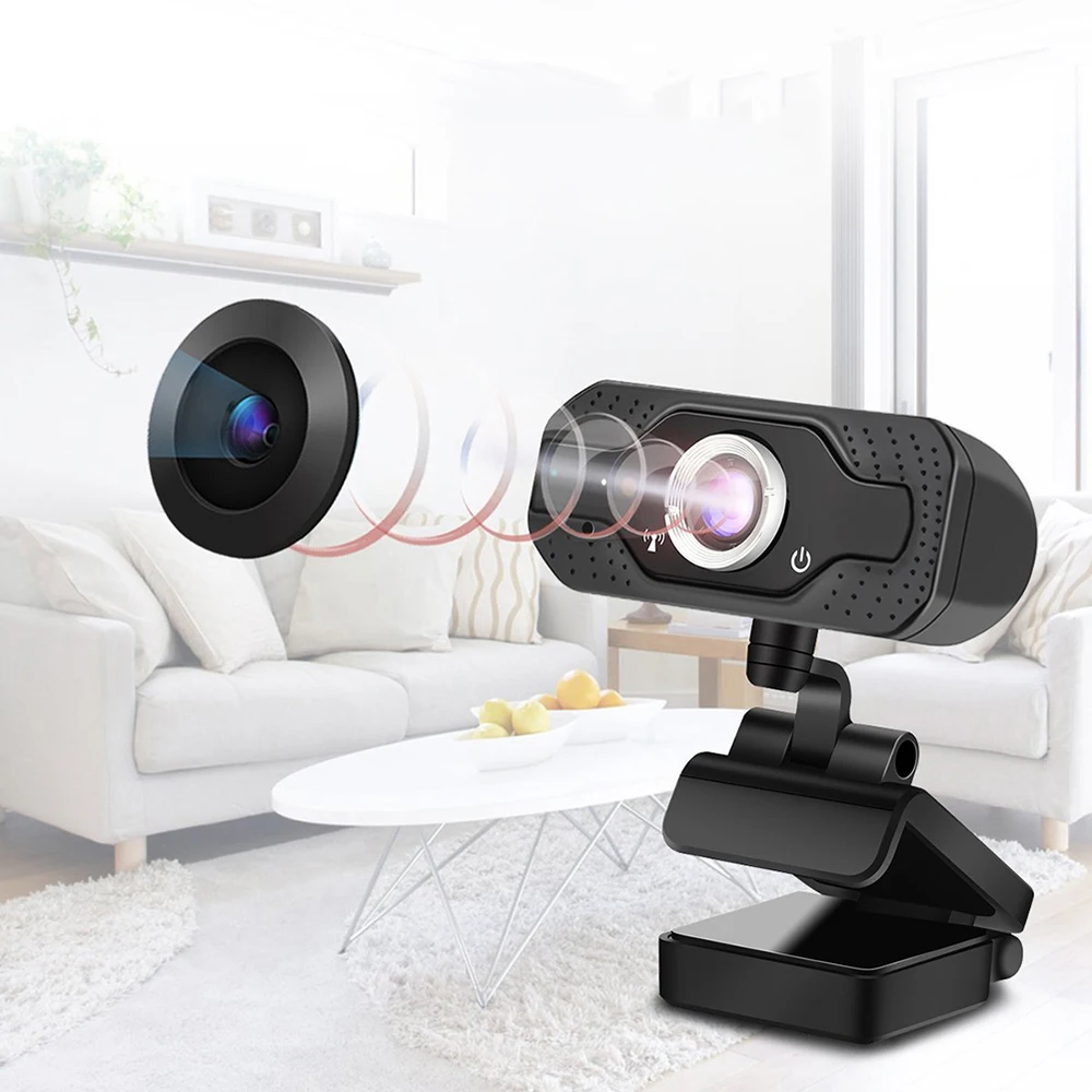 

1080P HD Pro Webcam with Built-in Microphone Widescreen Video Calling and Recording Streaming Webcamera Desktop Laptop Notebook