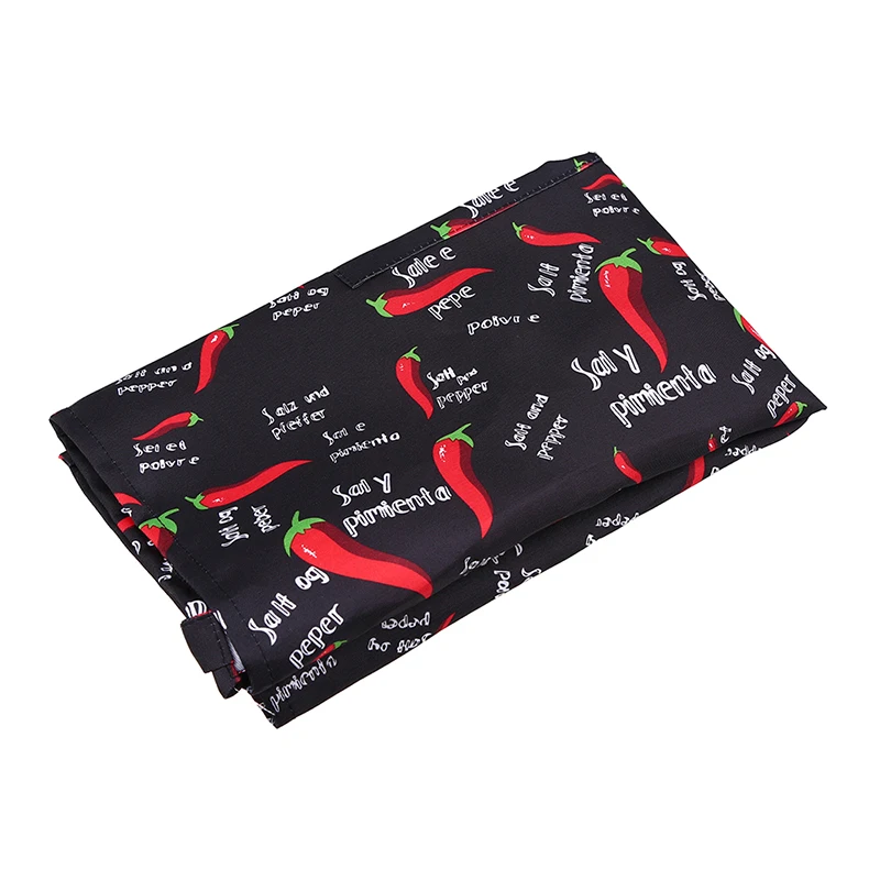 1Pc Polyester Chili Apron Sleeveless Man Bib Apron Chef Waiter Cooking Aprons with Pockets Women Aprons Kitchen Tool