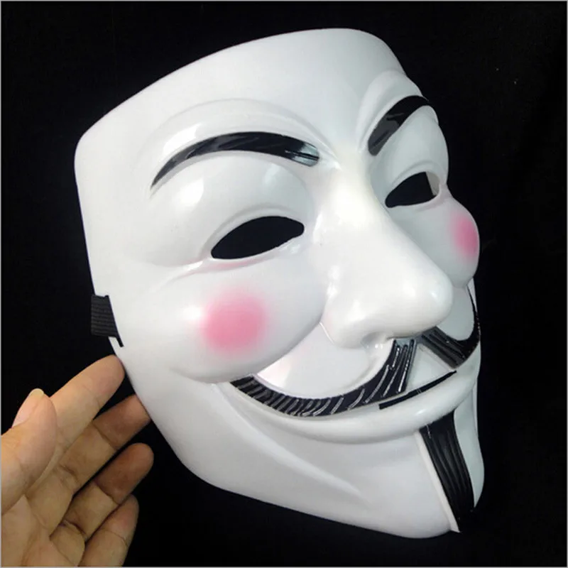 Anonymous Hacker Vendetta Guy Fawkes маски маскарадное платье аксессуары для взрослых Хэллоуин Необычные платья для косплея V вендетта маска