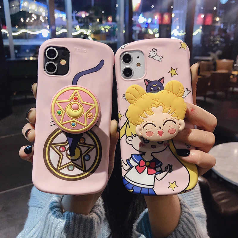 Для iphone 11 pro sailo moon Duffy bear Piglet мягкий чехол милый с маргаритками сакуры для XS max XR X 7 8