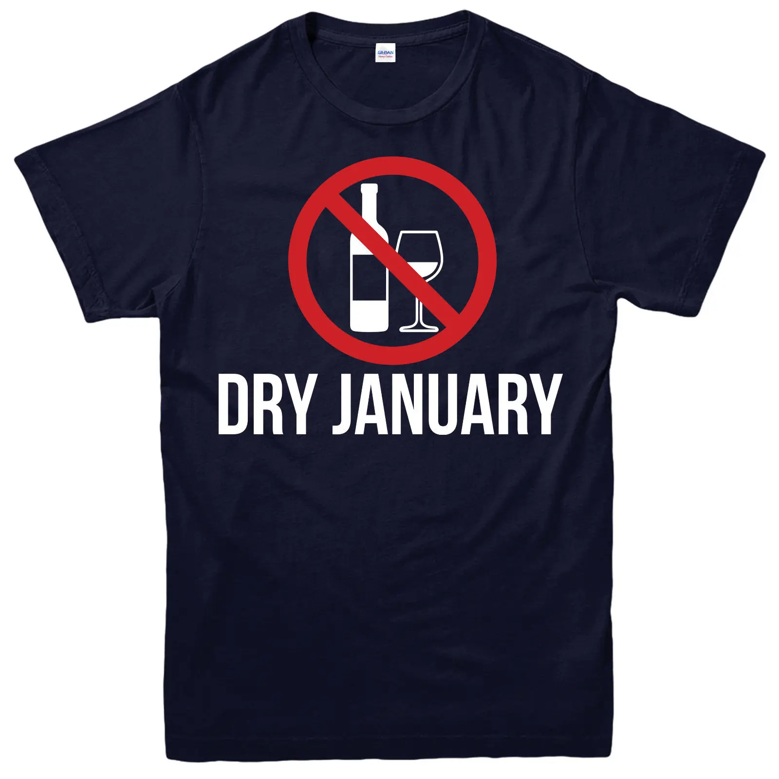 Футболка с надписью Dry January Say No To Alcohol футболка Alcohol| |