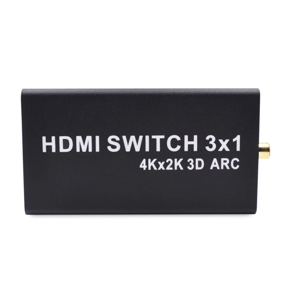 1080p DC 5 V/1A HDMI 4K 1,4 HDMI переключатель 3x1 HDMI переключатель аудио экстрактор ARC 3 порта HDMI переключатель дистанционного 4K для компьютера ТВ XBox