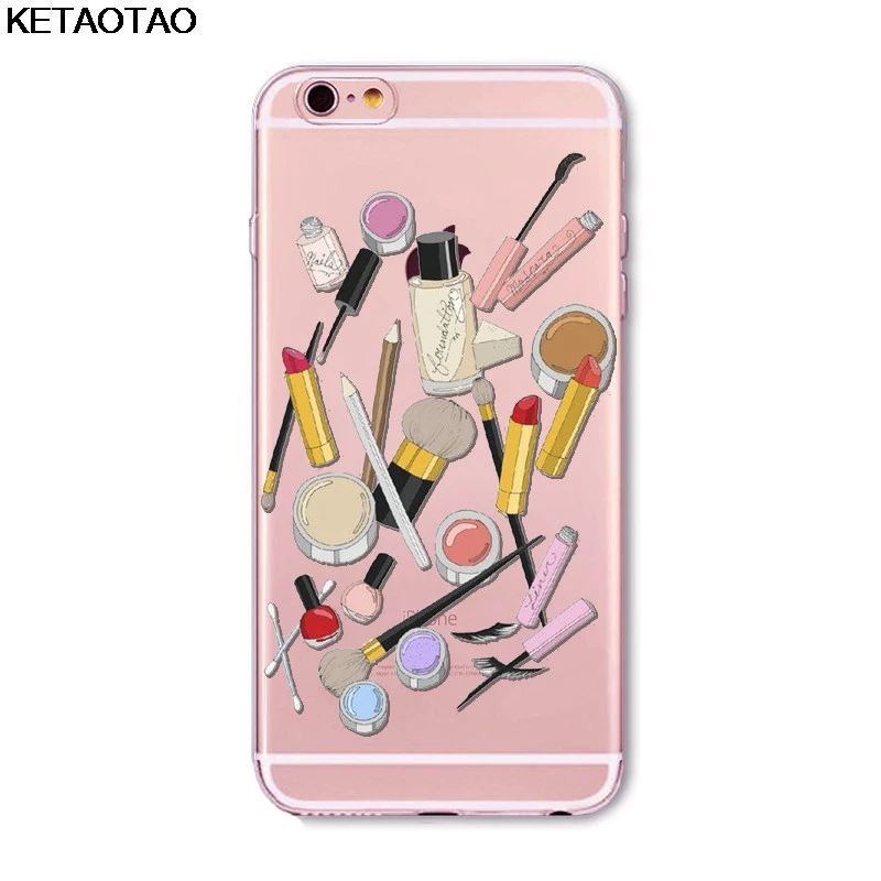 KETAOTAO модный красивый чехол для телефона s для iPhone 4S 5C 5S 6 6S 7 8 Plus X Чехол кристально чистый мягкий TPU чехол s - Цвет: Серый