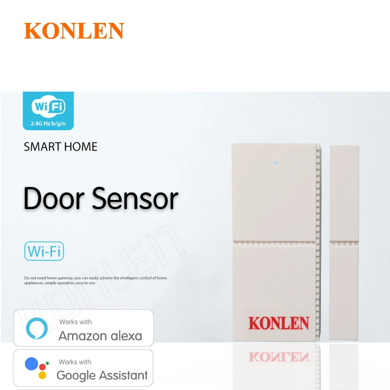Tuya Smart wifi магнитный датчик двери, окна, открытая сигнализация, сигнал тревоги, детектор безопасности, дистанционное управление, умная жизнь Alexa Google Home