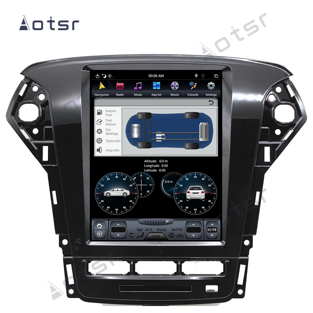Tesla Screen gps navigation For Ford Mondeo MK4 2011 - 2013 Car Multimedia Radio Stereo Player GPS Navigation Head unit Carplay