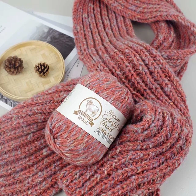 Wholesale 100g/ball DIY Soft Crochet Yarn Thick Wool Yarn Woolen Crochet  Yarn Hand Knitting Cashmere