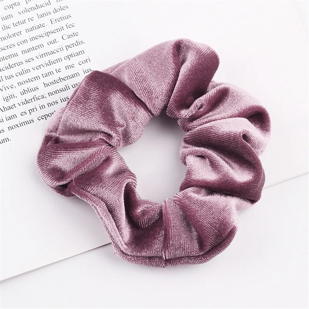 12.5 40 цветов, корейские Бархатные резинки для волос, эластичные резинки для волос, одноцветные женские головные уборы для девушек, заколки для волос с конским хвостом, аксессуары для волос - Цвет: 12.5