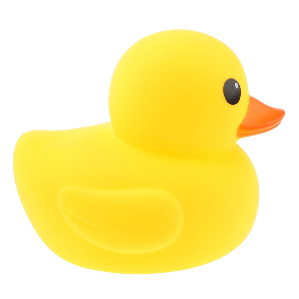 Rubber Squeaky Toy Baby Bathing Toy Floating Swimming Mother Duck Animal