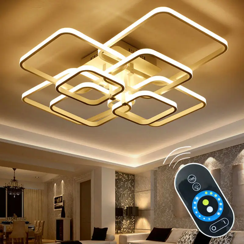  Touch Remote Dimming Modern plafon LED Ceiling Lamp Fixture Aluminum Dining Living Room Bedroom Lig - 32791155884