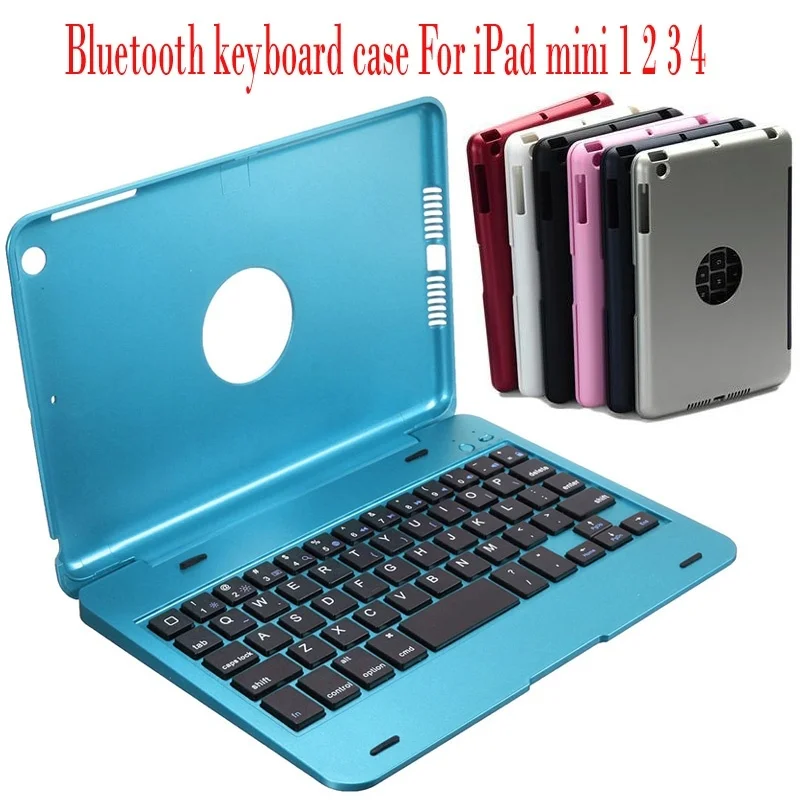 

Portable Slim Wireless Bluetooth Keyboard Folio Smart Case Stand Cover Shell For Apple iPad Mini 1 2 3 4