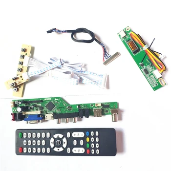 

For N141C1-L01/L02 VGA HDMI AV USB RF LCD display panel T.V56 controller board Remote+Inverter+keyboard 1CCFL 30Pin LVDS DIY kit