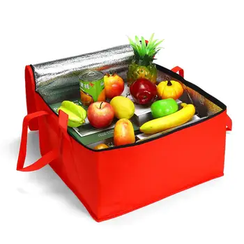 

Foldable Food Storage Thermal Bag For Cake Drink Cooler Bags Aluminum Foil Insulated Box Waterproof Lunch box Delivery Bag