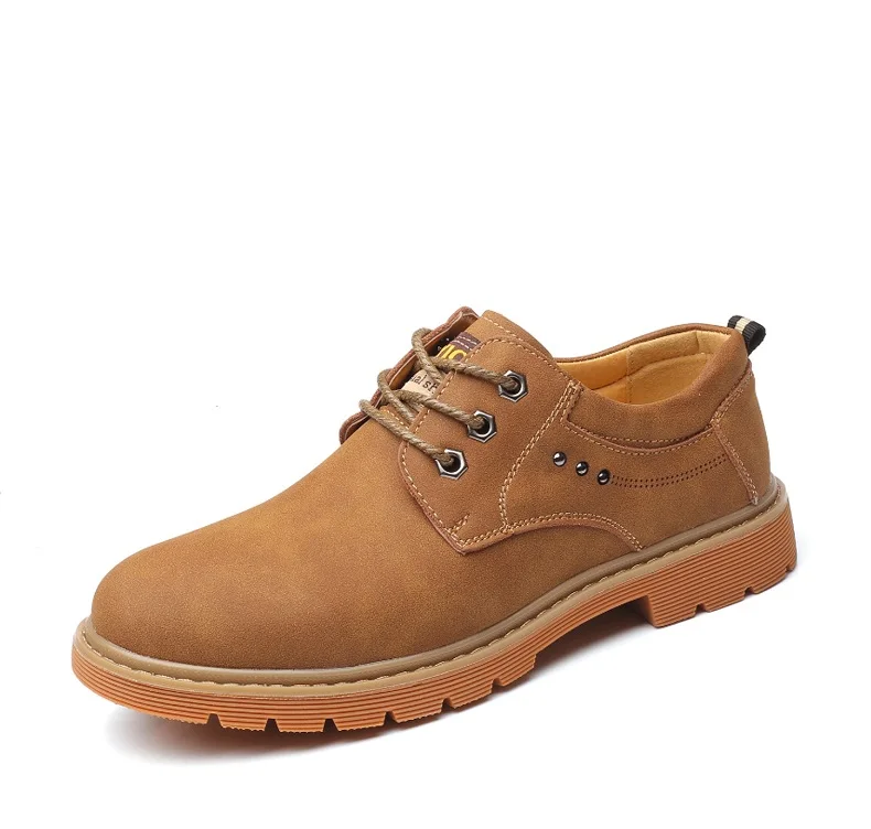 Pndodo Men Martins Casual Leather Shoes Men Flats Business Men's Shoes British Classic Shoes Zapatillas Hombre Black