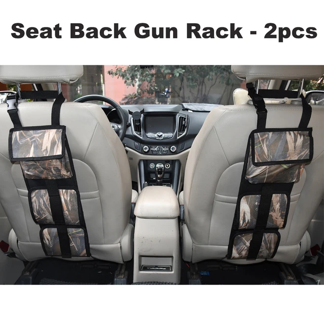 2PCS Seat Back Gun Rack Hunting Gun Sling Holder Storage Bag for Car Truck  Seat Back Organizer Rifles Hanging Bag