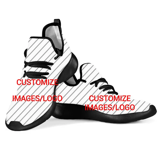 

FORUDESIGNS Men Shoes Comfortable Sneakers for Teenage Boys Customize You Image/Logo Soft Knitting Shoes Male tenis masculino