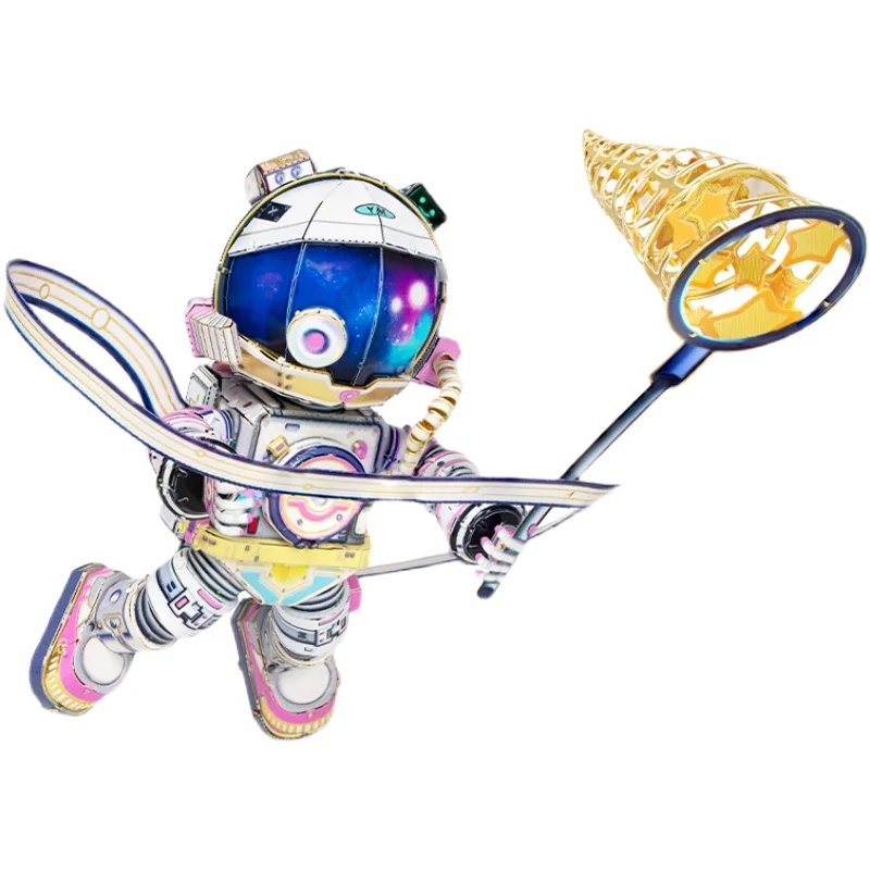 MMZ MODEL MU 3D Metal Puzzle Spaceman Astronaut Model Kits DIY 3D Laser Cut Assemble Jigsaw Toys GIFT For Adult Children 5