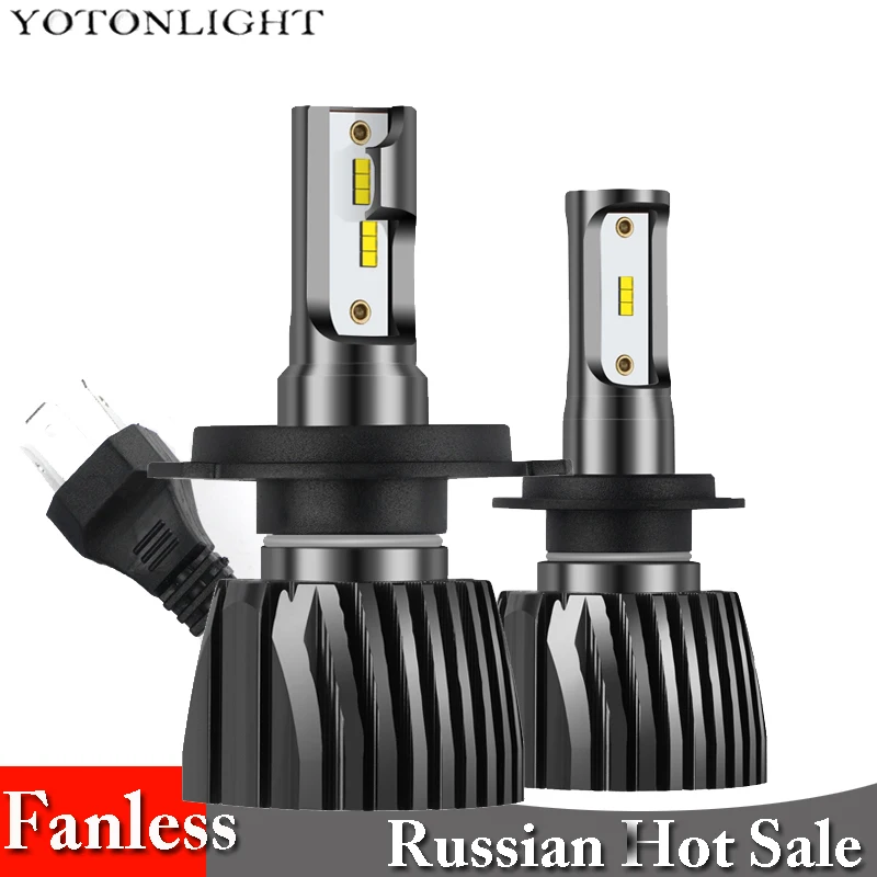 2x безвентиляторный H1 H11 Led H7 H4 лампа головной светильник Hb4 Hb3 9005 9006 H8 H9