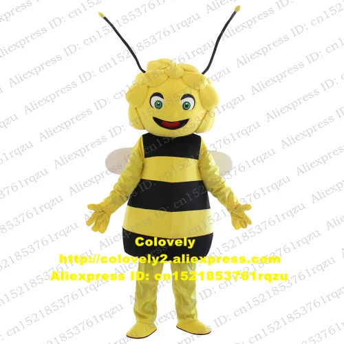 Maya The Bee Smile Mascot Costume Adult Cartoon Character Outfit Suit Sales Performance Appreciation Banquet cx2052 | Тематическая