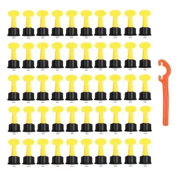 

50pcs Reusable Level Wedges Tile Spacers for Flooring Wall Carrelage Level Leveler Locator Spacers Plier