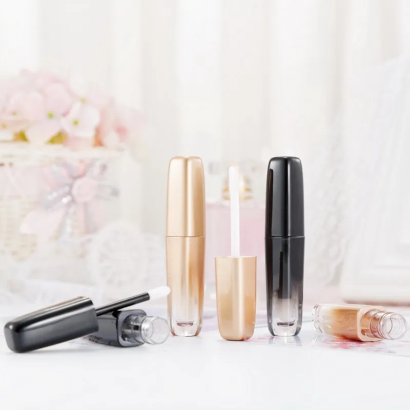 

20pcs 3.5ml Empty Lip Gloss Tube DIY Lip Gloss Container Gradient Black/Gold Refillable Bottles Empty Lipgloss Bottle