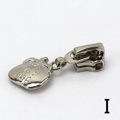 I Meetee 5 шт. 5# металлические ползунки для молнии голова для металлической молнии DIY куртки одежда молния кулон Ремонтный комплект сумка Одежда Декор Аксессуары - Цвет: I