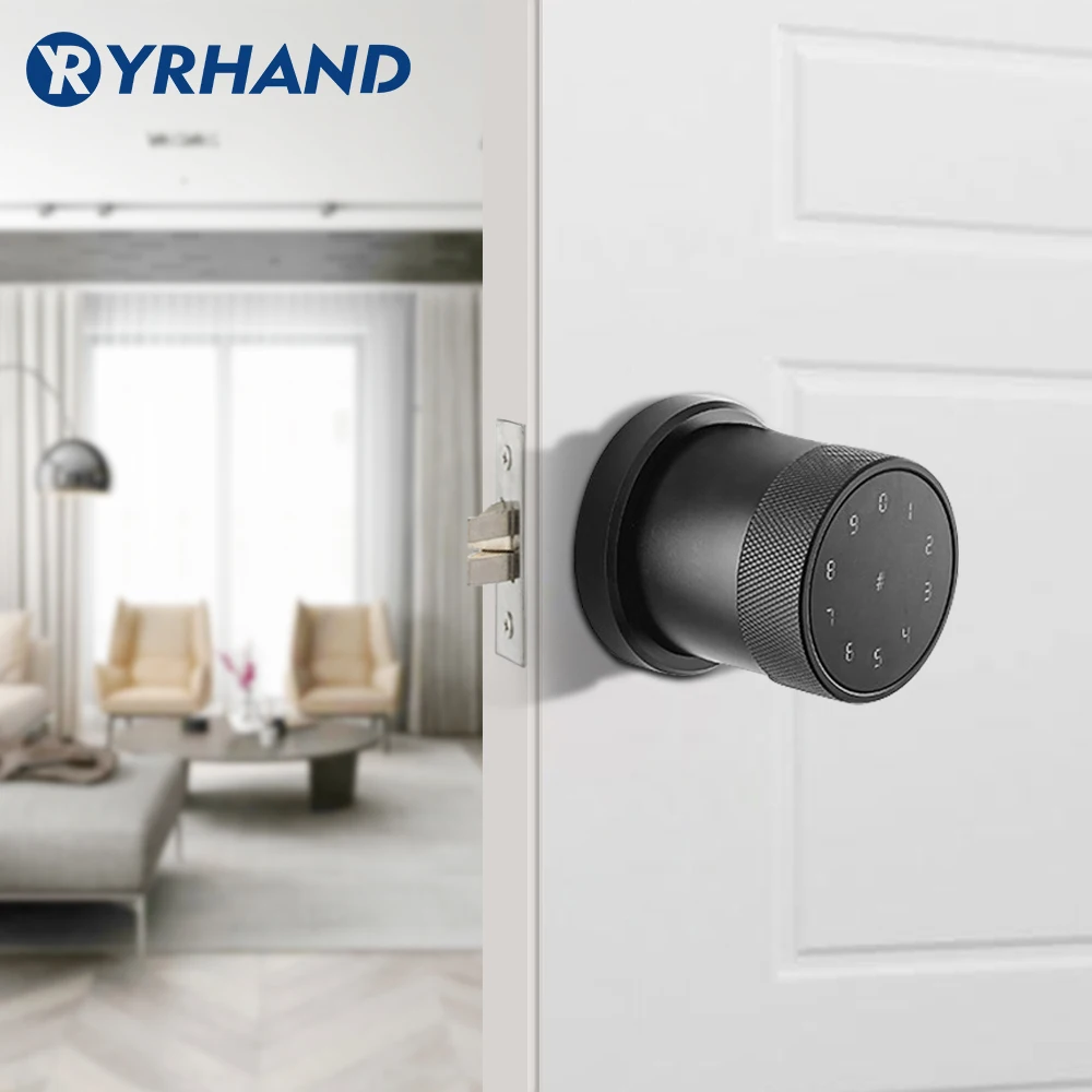 

WiFi TT lock App Bluetooth Smart Door Lock Digital Keypad Knob Styled Keyless Entry Digital Security Door Lock with TT lock App