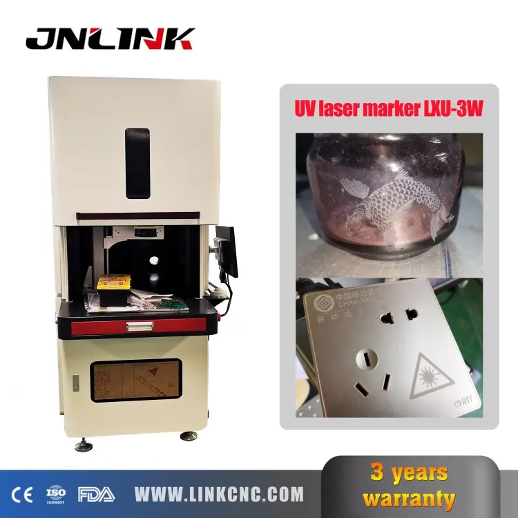 Laser Marking Machine With USA RF Metal Tube Tatch Production Tags Nameplate Logos 10W UV Marker | Инструменты