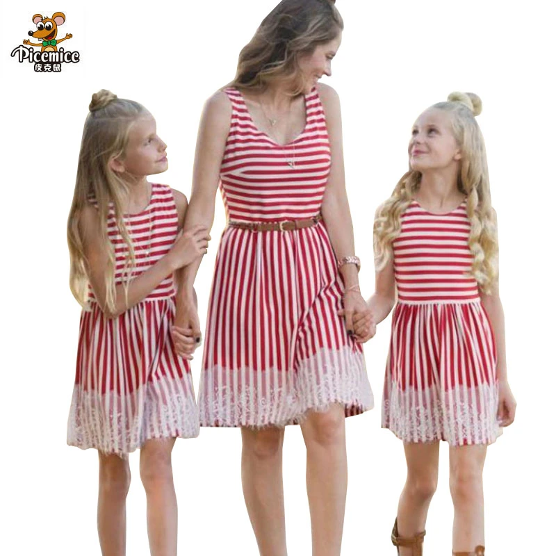 mom and kids dress