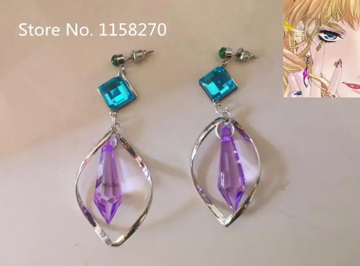 Серьги Macross F Frontier Sheryl Nome для косплея серьги-каффы clip One Pair |
