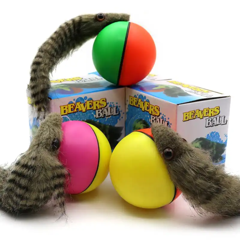 Cracker Barrel Raccoon Tail Ball Toy PLUSH SQUEAK CRACKLE TOYS 13