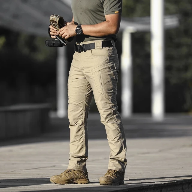 Pantalones tácticos militares para hombre, ropa de calle para