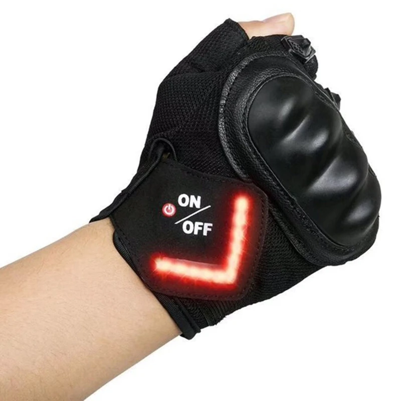 

Cycling Gloves Intelligent Led Turn Automatic Induction Turn Signal Gloves Warning Light Gloves Outdoor Riding Gloves Bicycle Cy