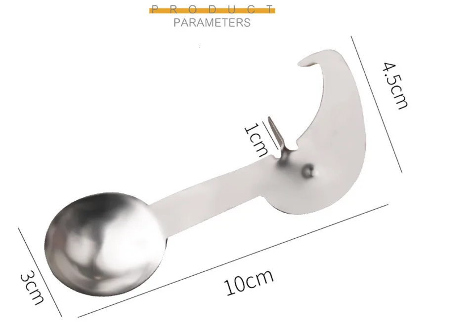 Нож-открывалка для фруктов, Артефакт из нержавеющей стали, нож для выкапывания, ложка для фруктов, пассионическая ложка, инструмент для резки фруктов