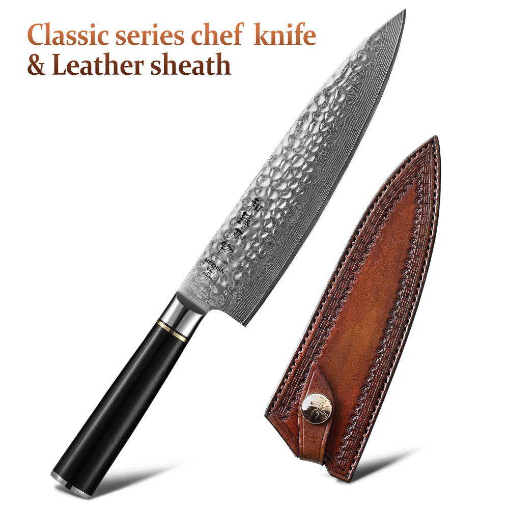 with Leather sheath