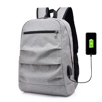 

Fashion New Unisex Anti thief USB Recharging Laptop Backpack Men School Notebook Bag Nylon Waterproof Casual Travel Backpack