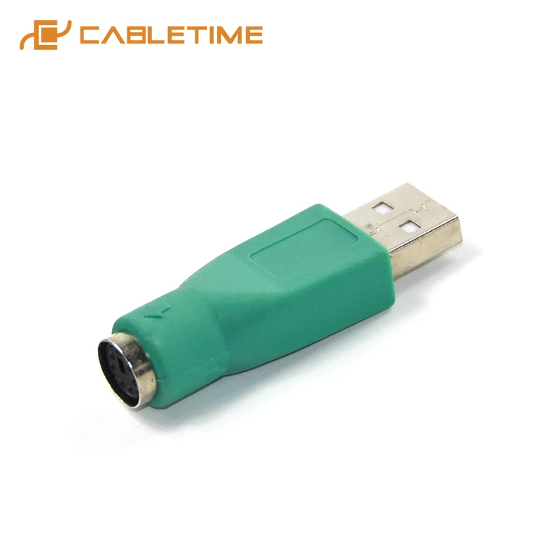 Кабель для USB/PS2 USB переходник мыши A 6-контактный мини-разъем DIN PS2 USB-клавиатура C241 |