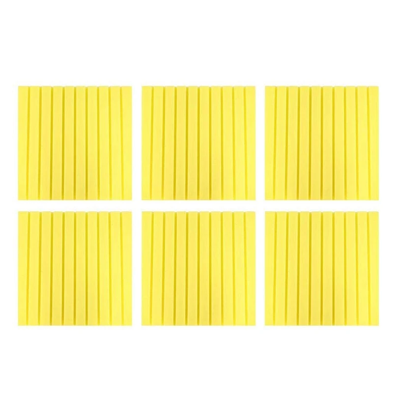 

Soundproof Foam, Acoustic Panels, Strip Shape Sound-Absorbing Soundproofing Cotton Foam Acoustic Panels(Yellow)