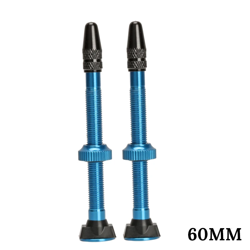 

BOLANY Bicycle Valve 2pcs 40mm /60mm MTB Road Bike Extender Valves Aluminum With Tubeless Bike Valve For Wide Tire Bicycle