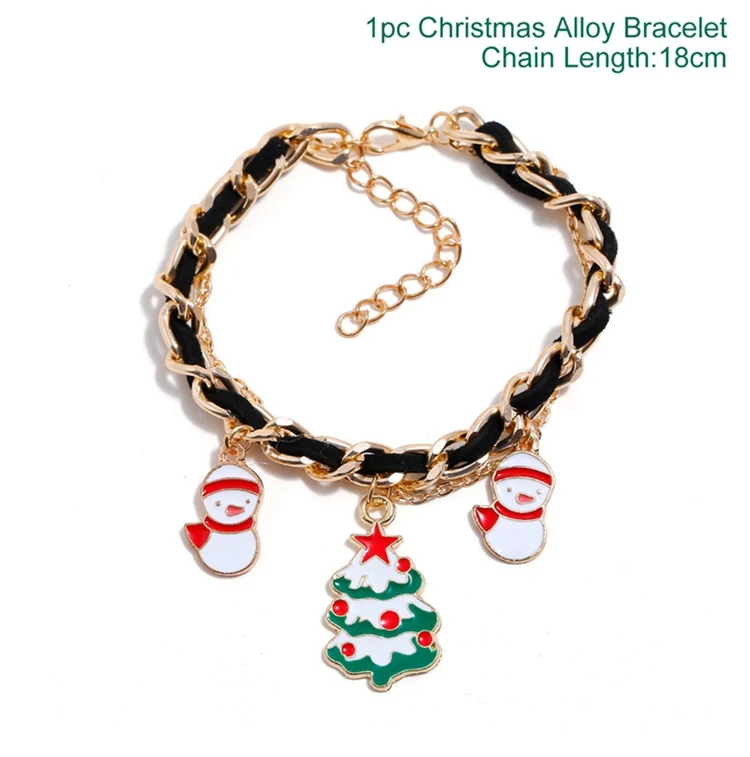 Bracelet 3 PATIMATE браслеты в рождественском стиле Санта Клаус Лось Рождественское украшение для дома рождественские украшения год Navidad - Цвет: Bracelet 3