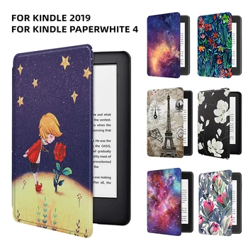 Funda con estampado de varios patrones para libro electrónico, protector para Kindle White Paper 4 10th Generation 2018, todas las nuevas Fundas divertidas para Kindle 2019