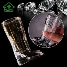 20 мл в форме ботинка стакан забавные бокалы идеально подходит для Виски Ликер, водка прочная стеклянная посуда барная посуда подарок на день рождения