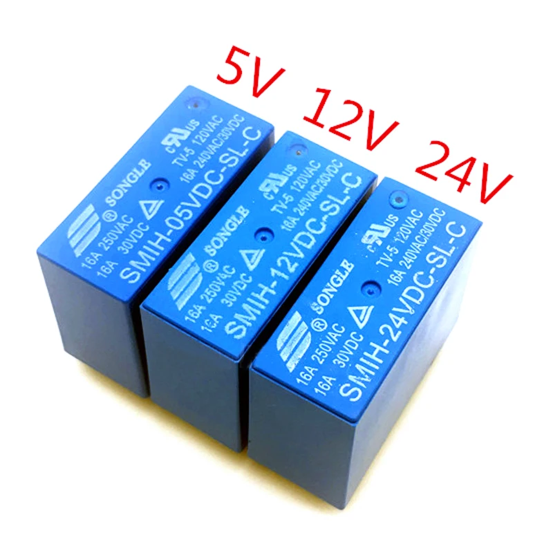 100PCS/lot Power relays SMIH-05VDC-SL-C SMIH-12VDC-SL-C SMIH-24VDC-SL-C 5V 12V 24V 16A 8PIN | Обустройство дома