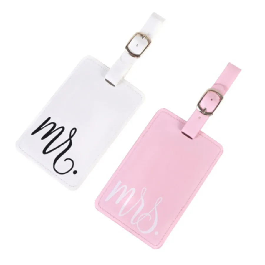 

Hot Sale MR&MrS Suitcase Luggage Tag Bag Pendant Travel Accessories Name ID Address Wedding VIP Invitation Label LT33B