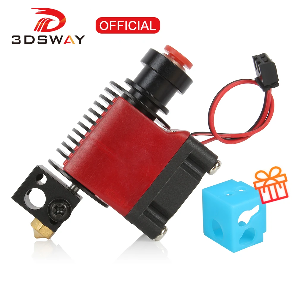 3DSWAY V6 Hotend Kit J-head Extruder HeatSink Heated block Heat Break Nozzle 1.75 for E3D Bowden Direct Hot End 3D Printer Parts c hq gold heatsink v6 brass heater block hotend j head heater block heat break nozzle for hotend for extruder