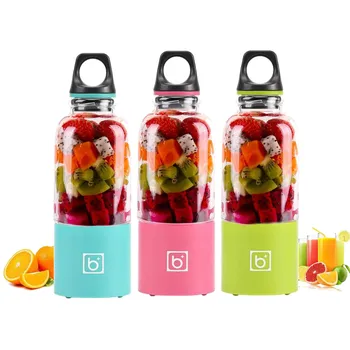 

500ML USB Rechargeable Portable Electric Fruit Juicer Cup Vegetables Juice Maker Bottle Juice Extractor Blender Mixer Dropship
