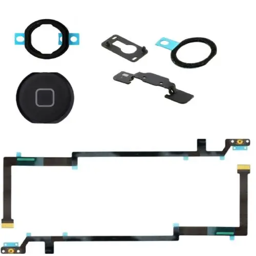 

For iPad Air A1474 A1475 A1476 Home Button Flex Cable With Seal Bracket Black