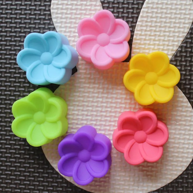 5pcs Silicone Cake Mold Mould 3cm Flower Shaped Silicone Chocolate Mold