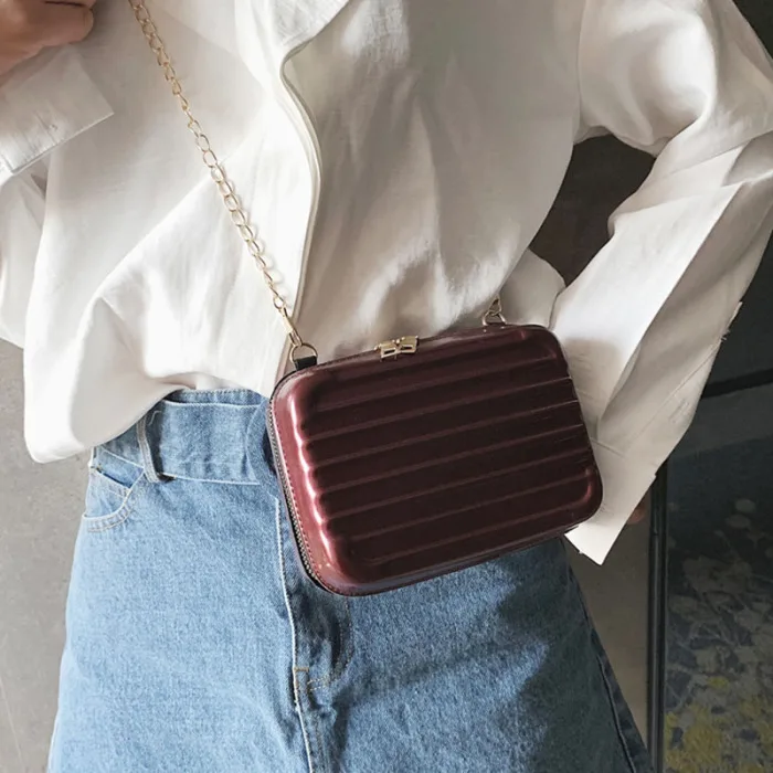 macia bolsa quadrada bolsa de ombro com
