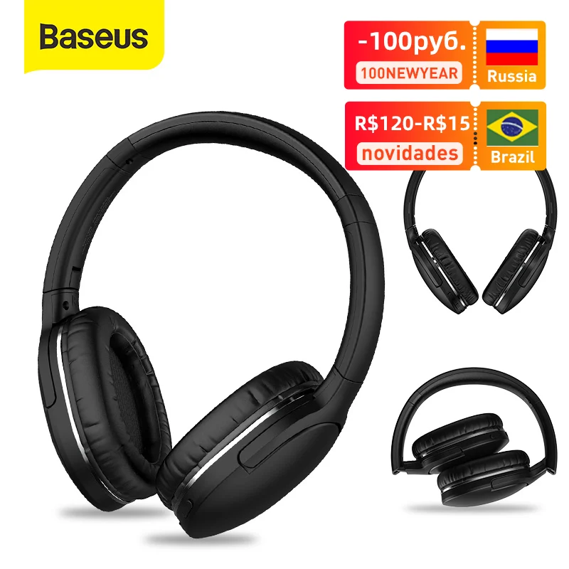 Беспроводные Bluetooth-наушники Baseus D02 Pro Hi-Fi стереонаушники Складная спортивная